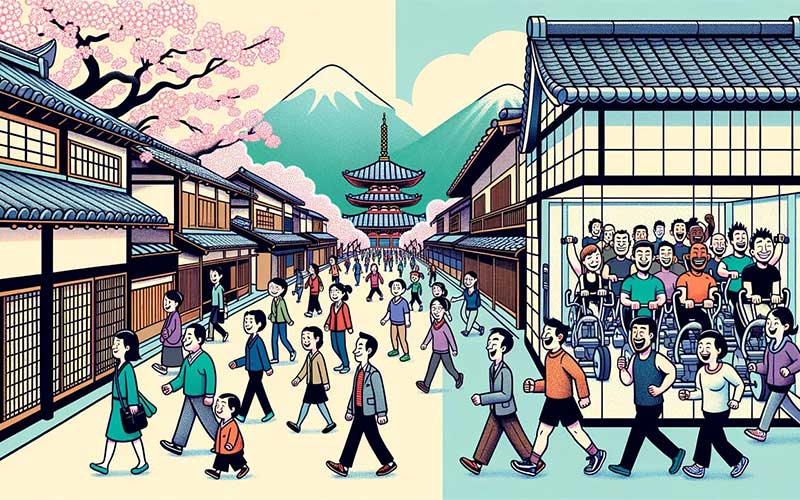 پیاده روی ژاپنی راز ۳۰ دقیقه ای طول عمر و سلامتی