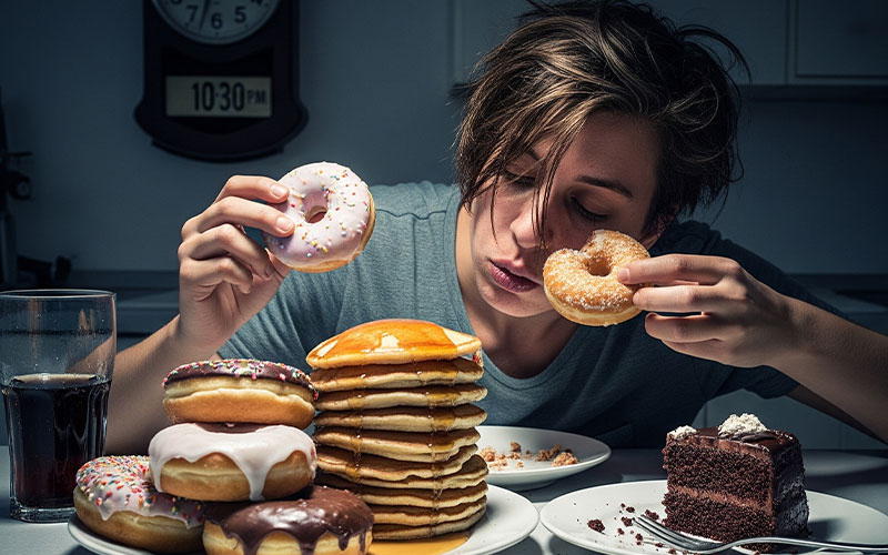 مصرف وعدههای سنگین یا خوراکیهای پرقند در ساعات پایانی شب