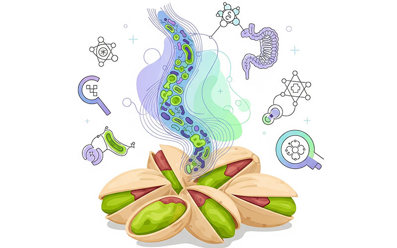 نقش پسته در بازتنظیم میکروبیوم روده